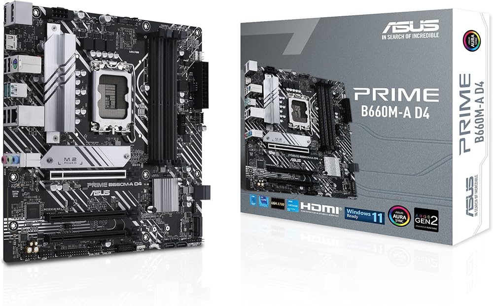 Amazon | ASUS Prime B660M-A D4 Intel B660 LGA 1700 microATX