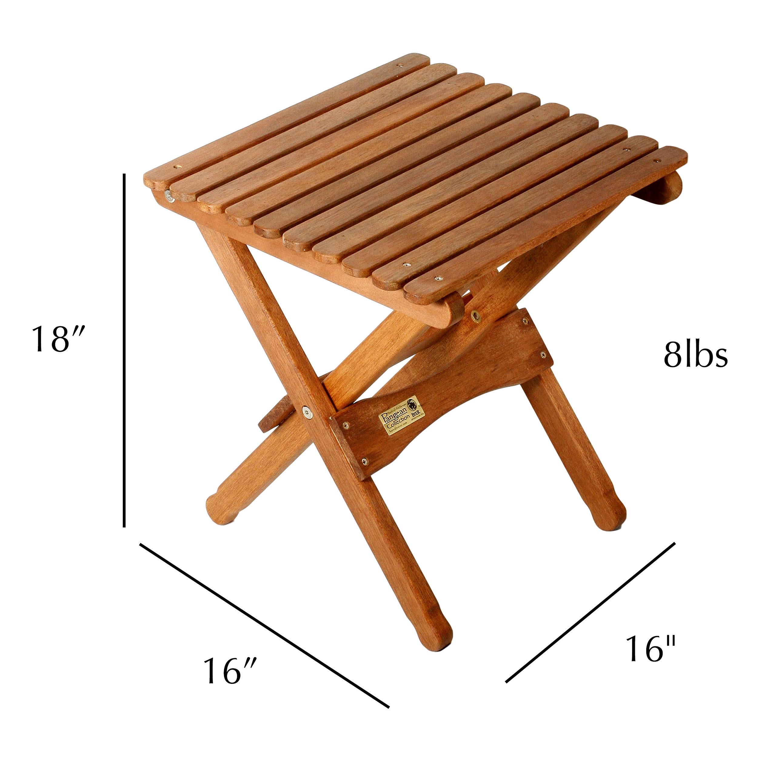 Amazon.com: BYER OF MAINE - Pangean Folding Wooden Table, Hardwood