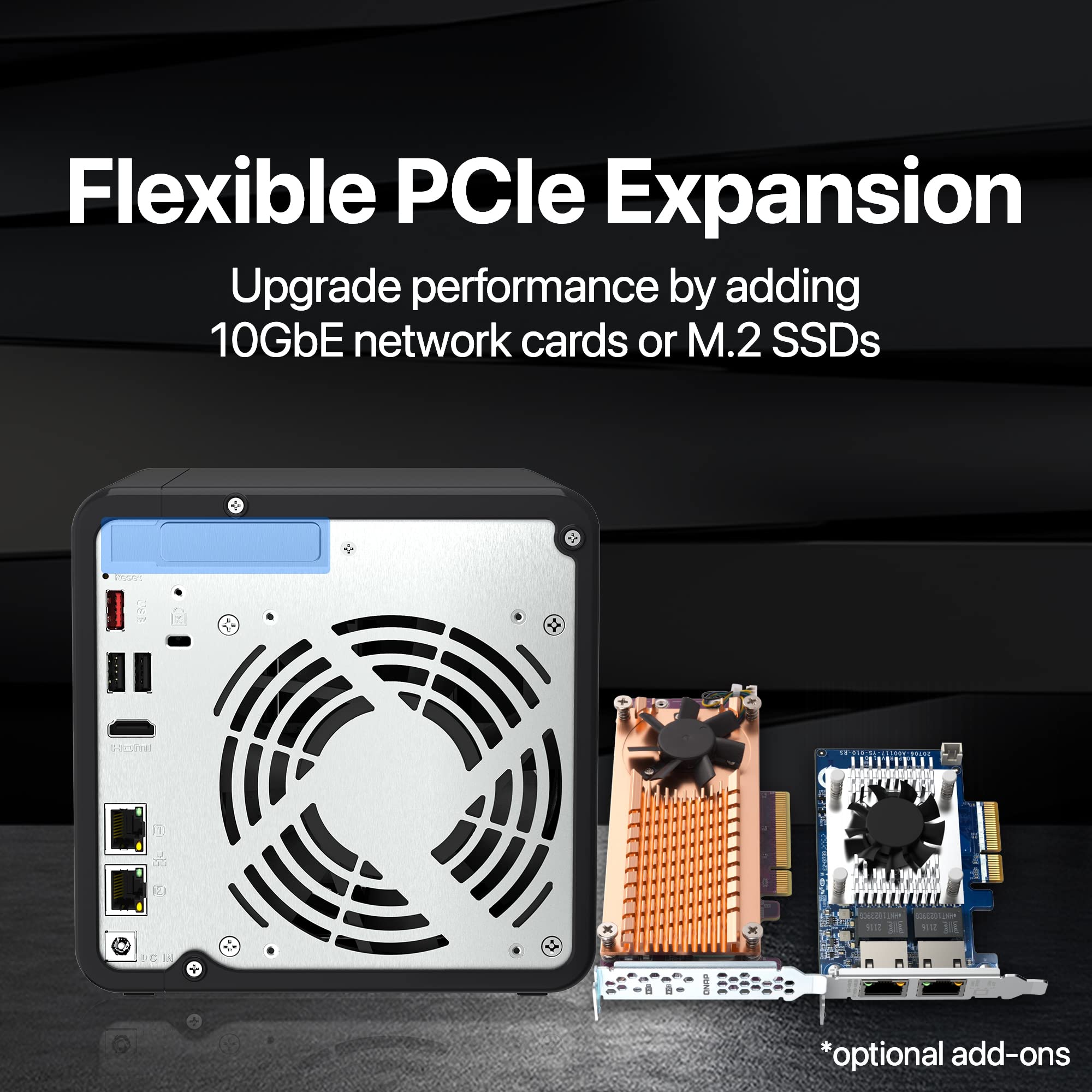 Amazon.co.jp: QNAP TS-464-8G-US 4ベイ高性能デスクトップNAS、Intel