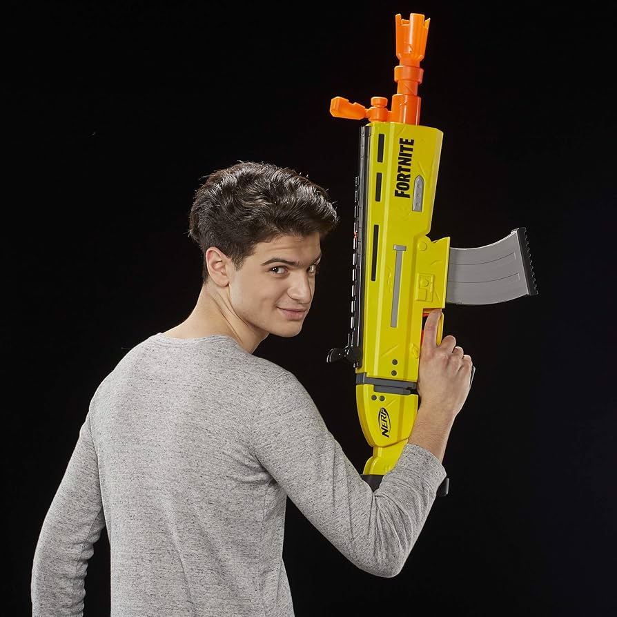 Amazon.com: Fortnite AR-L Nerf Elite Dart Blaster - Motorized Toy