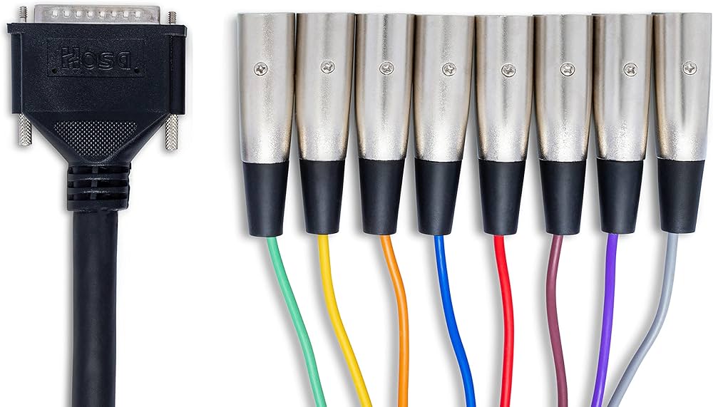 Amazon.co.jp: Hosa DTM-803 3m Dsub25ピン-XLRキャノンオス マルチ