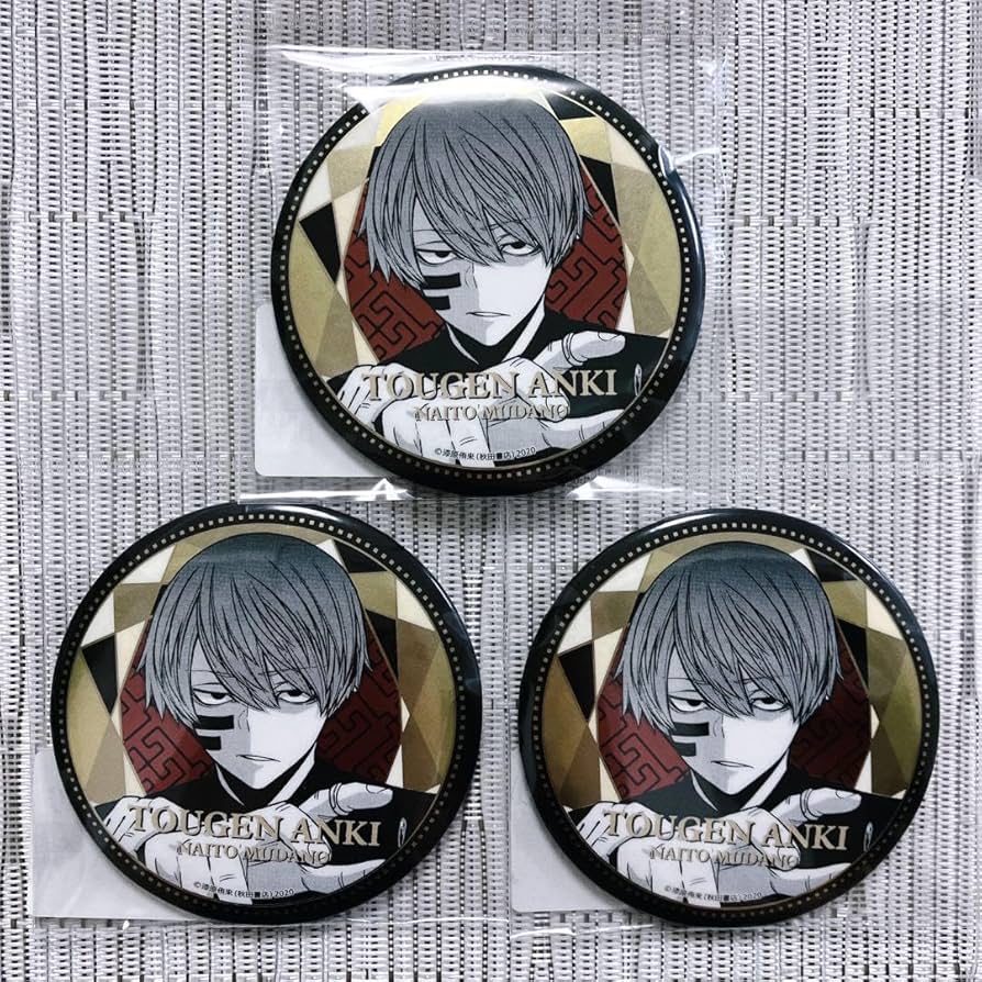 Amazon.co.jp: 桃源暗鬼 渋谷 TSUTAYA IP書店 メタリック缶バッジ 無陀