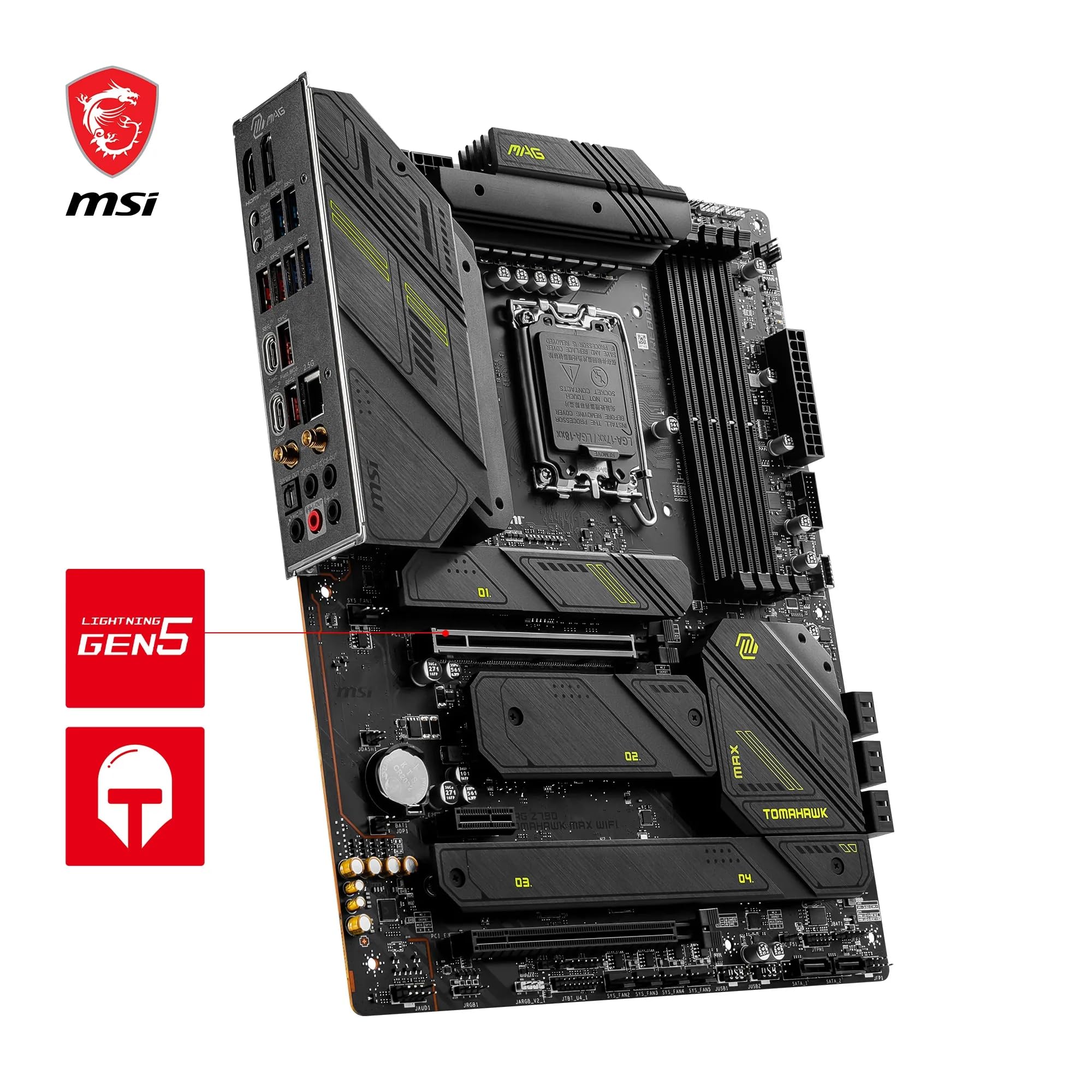 MSI MAG Z790 TOMAHAWK MAX WIFI Motherboard, ATX - Supports Intel