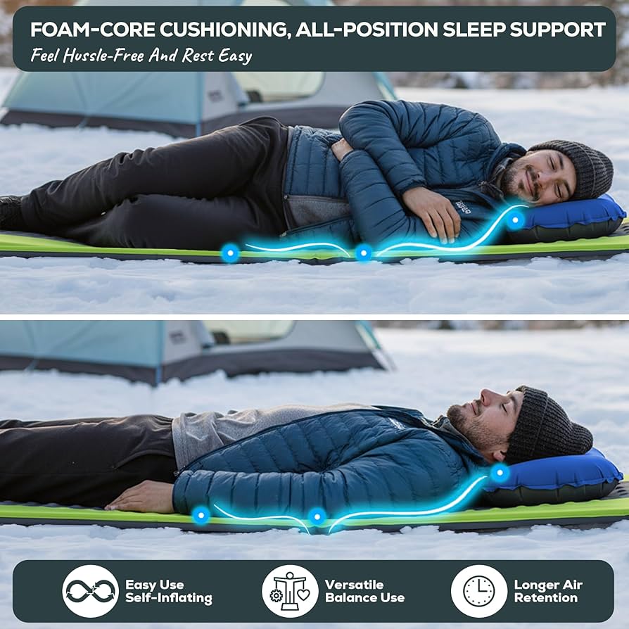 Amazon.co.jp: Gear Doctors キャンプマット 自動膨張 快眠 4シーズン