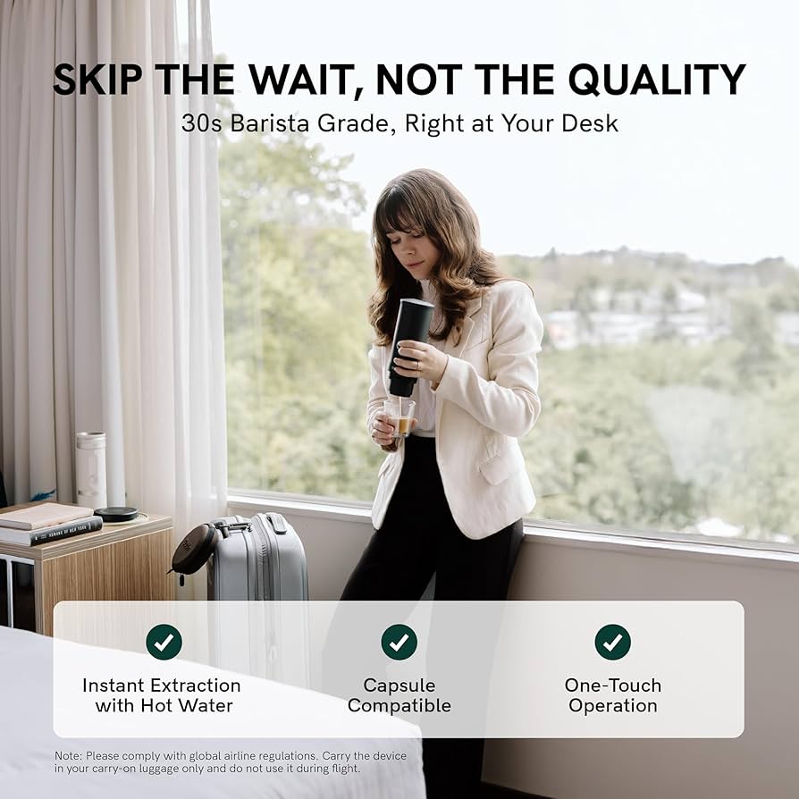 Amazon.com: OutIn Nano Portable Electric Espresso Machine, Travel