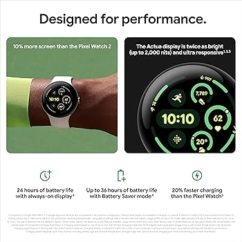 Google Pixel Watch 3 (41 mm) – Android smartwatch with heart rate
