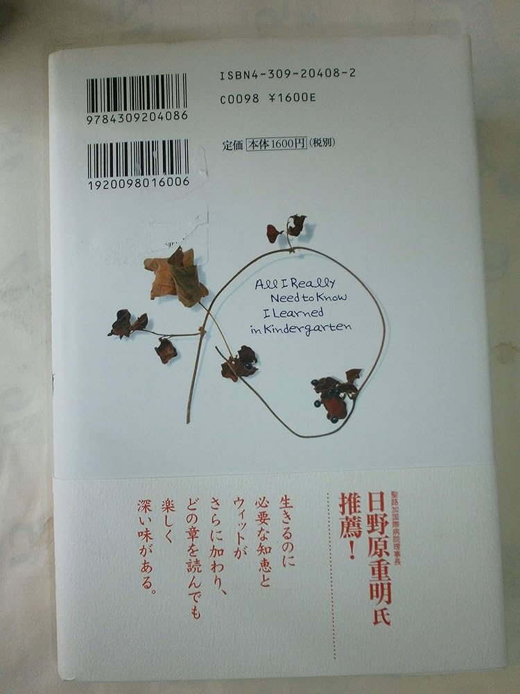 新・人生に必要な知恵はすべて幼稚園の砂場で学んだ | ロバート
