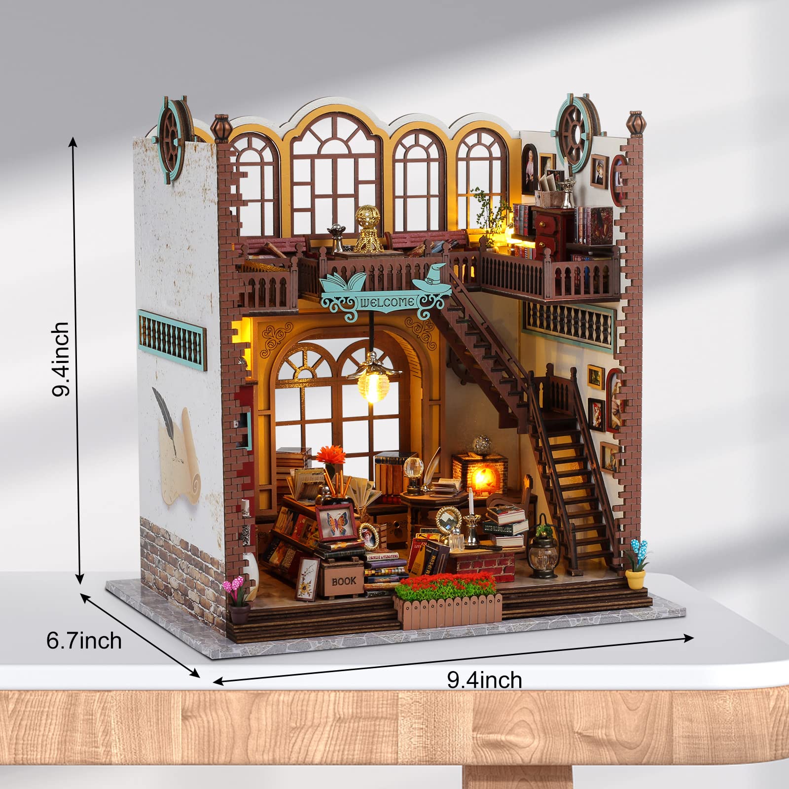 Amazon | GuDoQi DIY ミニチュア ドールハウス キット 家具付き