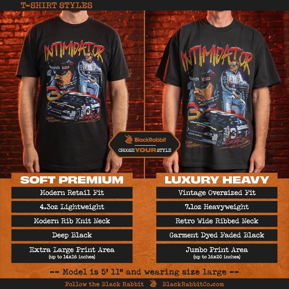 Black Rabbit 90s Racing Intimidator Earnhardt Raise Hell Praise