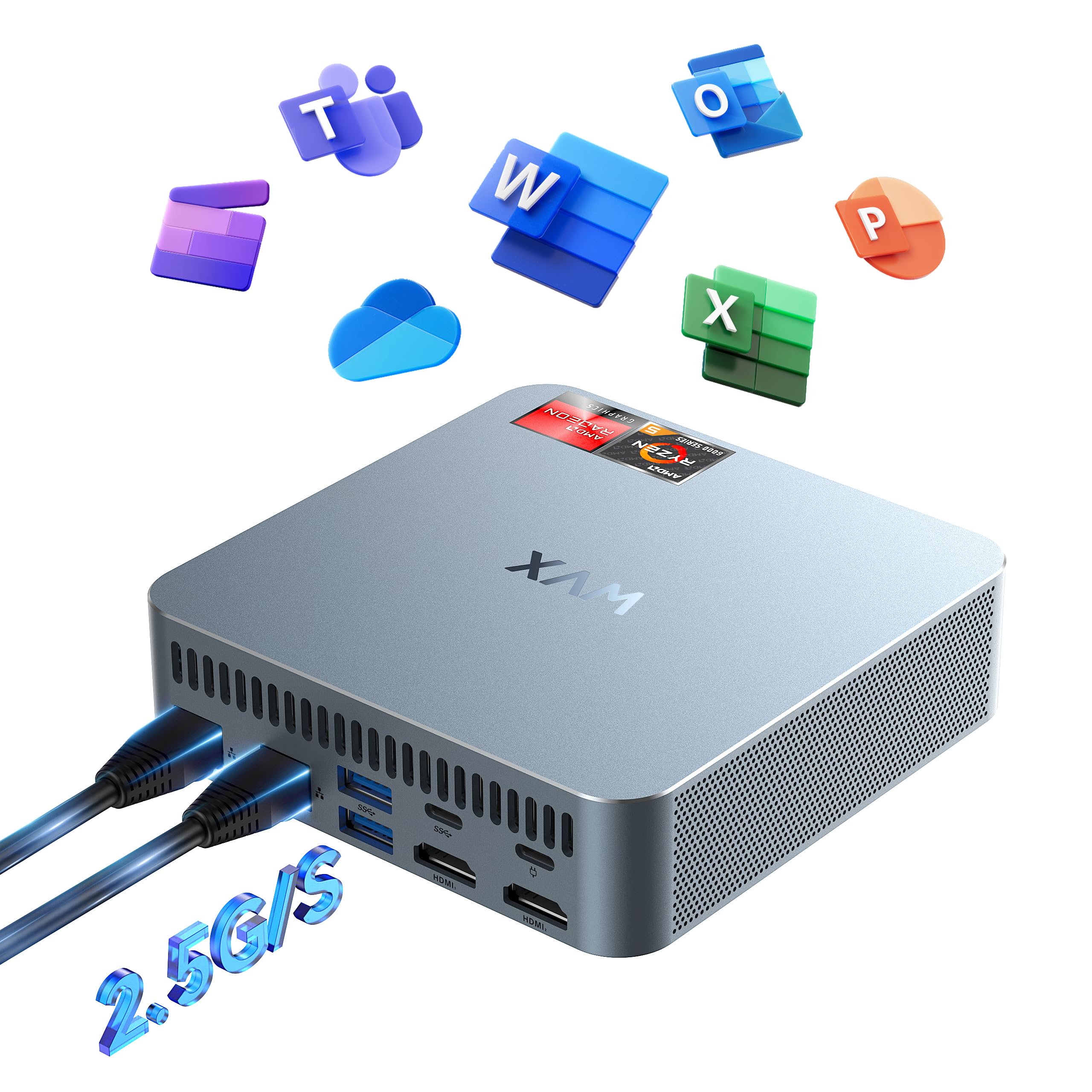 Amazon.co.jp: WVX ミニpc Ryzen(i7-11800H相当,最大4.50GHz) 16GB