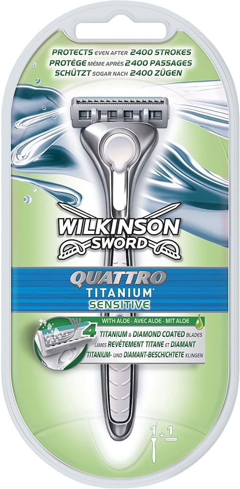 Amazon.com: Wilkinson Sword Quattro Titanium Sensitive Razor
