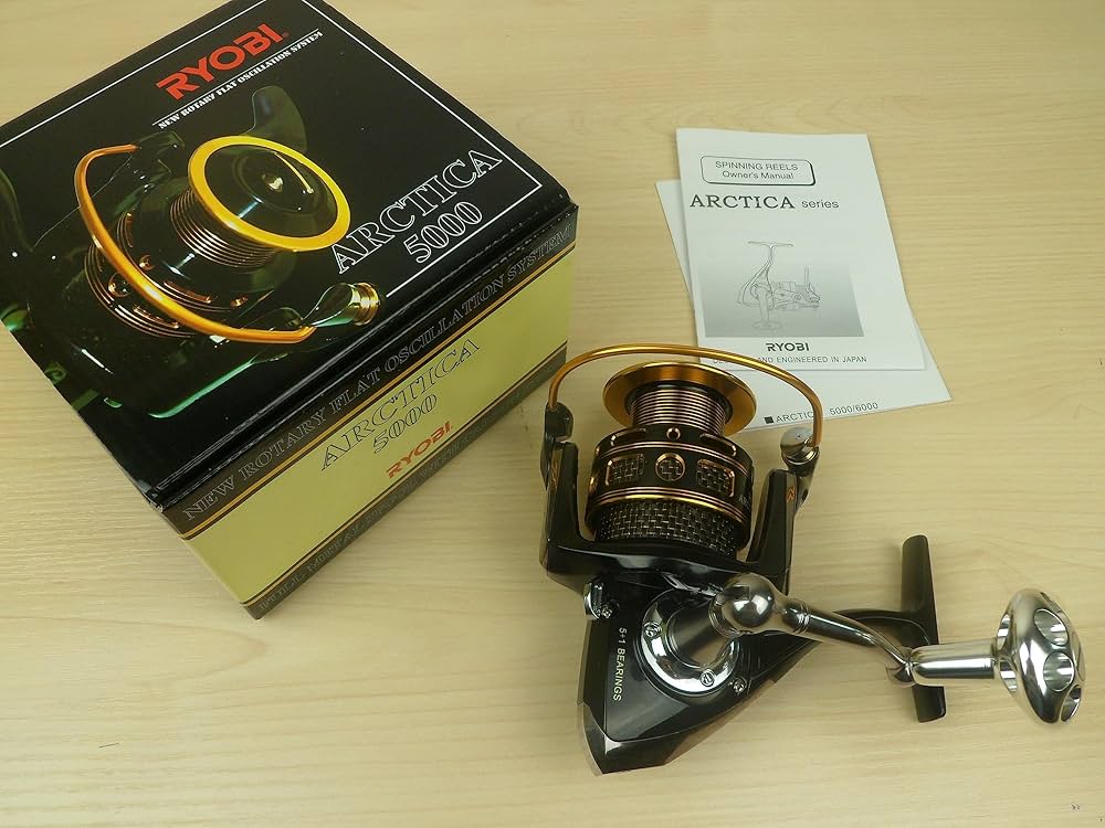 Amazon | Ryobi 6bearingリールArctica Spinning Reelフルメタルボディ