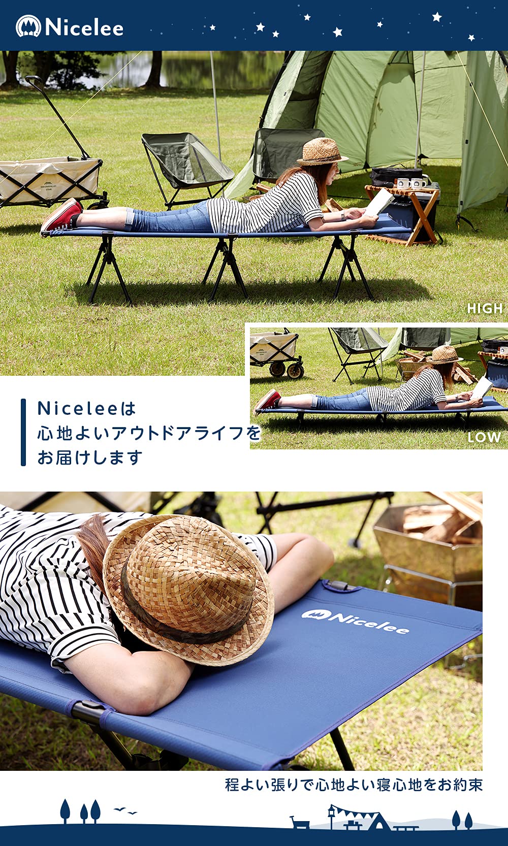 Amazon | 【岡山ブランド】ナイスリー (Nicelee) インディゴブルー