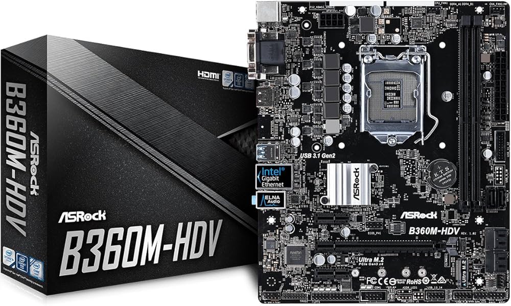 Amazon | ASRock Intel B360チップセット搭載 Micro ATXマザーボード