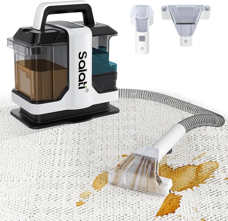 Amazon | 【14KPa強力吸引×スチーム式】SALATI カーペットクリーナー