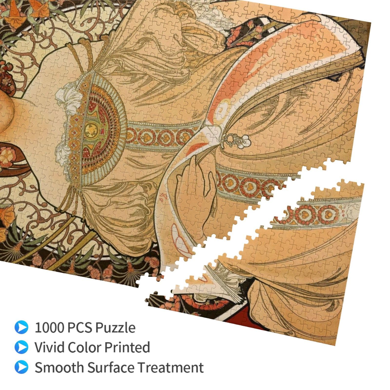 Amazon.co.jp: アルフォンス・ミュシャ『夢想』 ジグソーパズル 1000