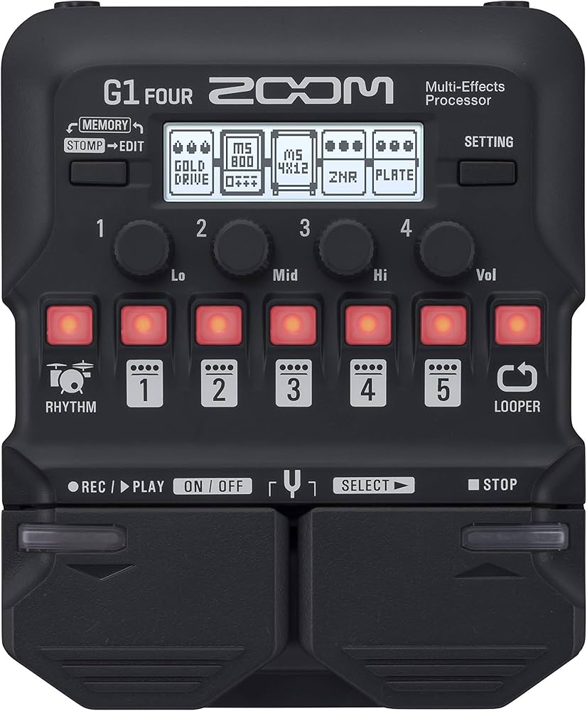 Amazon.com: Zoom G1 FOUR Guitar Multi-Effects Processor Pedal