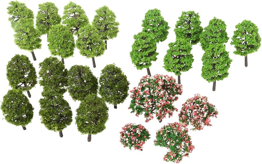 Amazon | 70本入り ジオラマ 木 モデルツリー 樹木 模型 鉄道模型 木