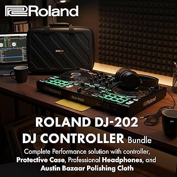 Amazon.com: Roland DJ-202 DJ Controller Bundle with Case