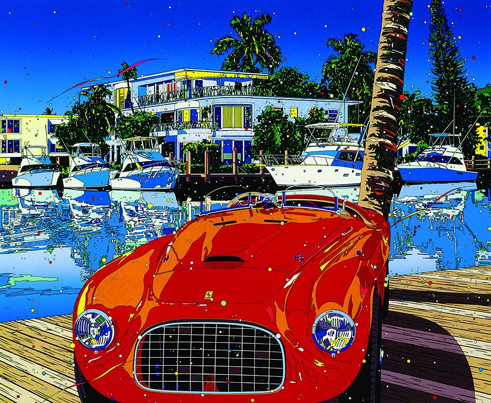 Amazon.co.jp: 鈴木英人◇【パッシング・スルー・マイアミ】◇アート