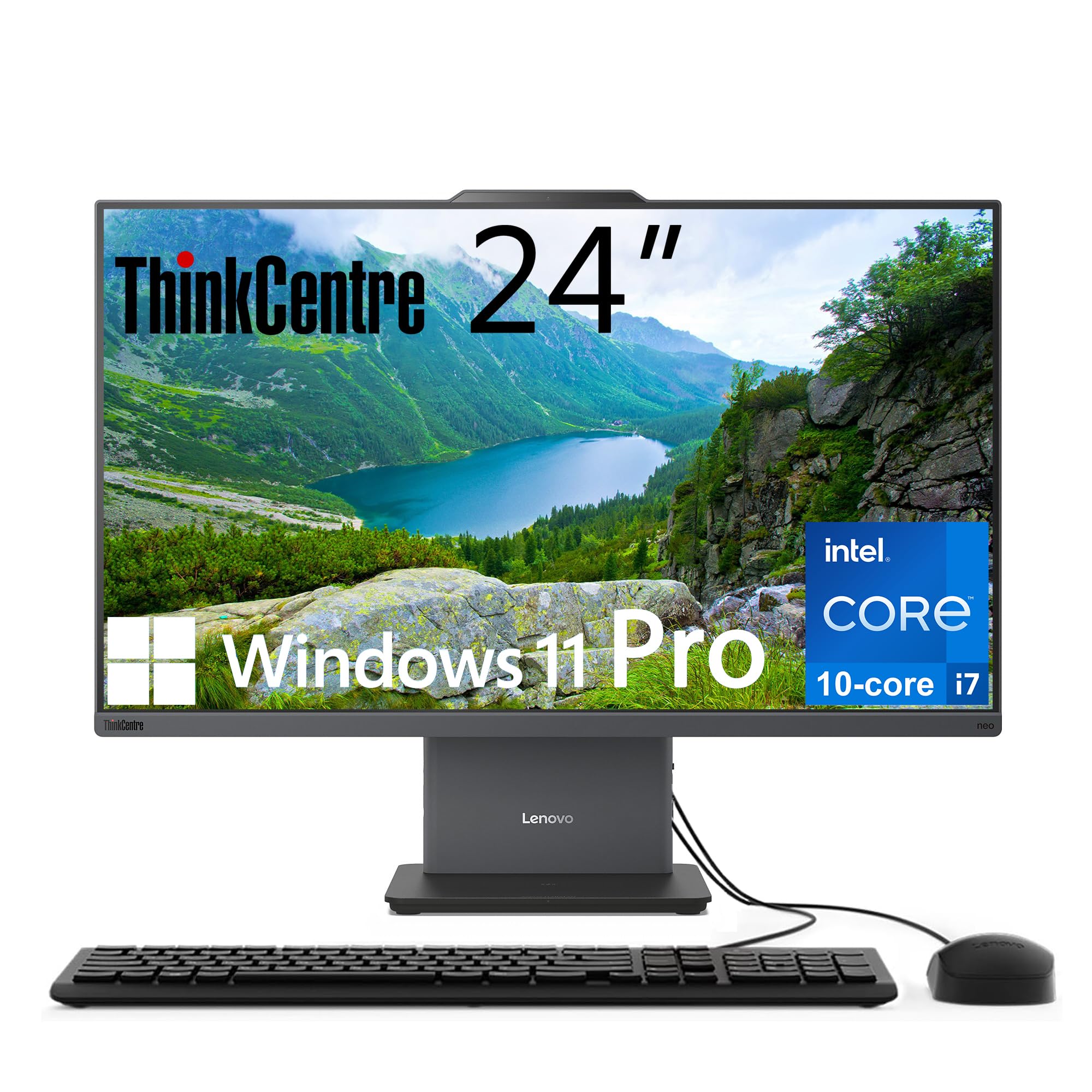 Amazon.com: Lenovo ThinkCentre All-in-One Desktop Computer, 24