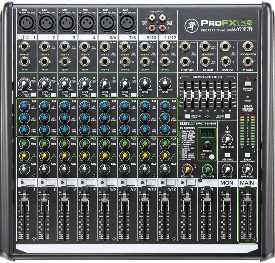 Amazon.co.jp: MACKIE ProFX12v2 Professional Effect Mixer : Musical