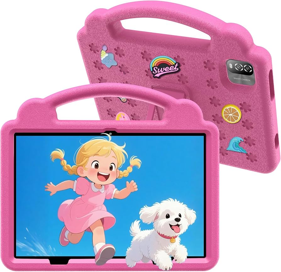 Amazon.com : VOLENTEX 10 Inch Kids Tablet with Handle Case,Android
