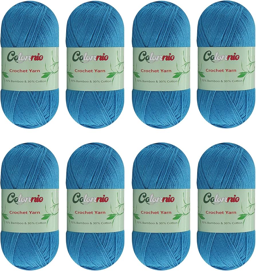 Amazon.com: 8 Skeins Crochet Knitting Yarn 70% Rayon derived from