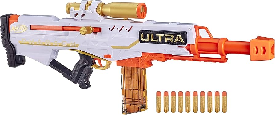 Amazon.com: Nerf Ultra Pharaoh Blaster with Premium Gold Accents