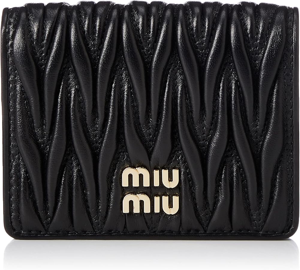 Amazon | [MIUMIU] 二つ折り財布 5MV2042FPP002 NERO One Size [並行