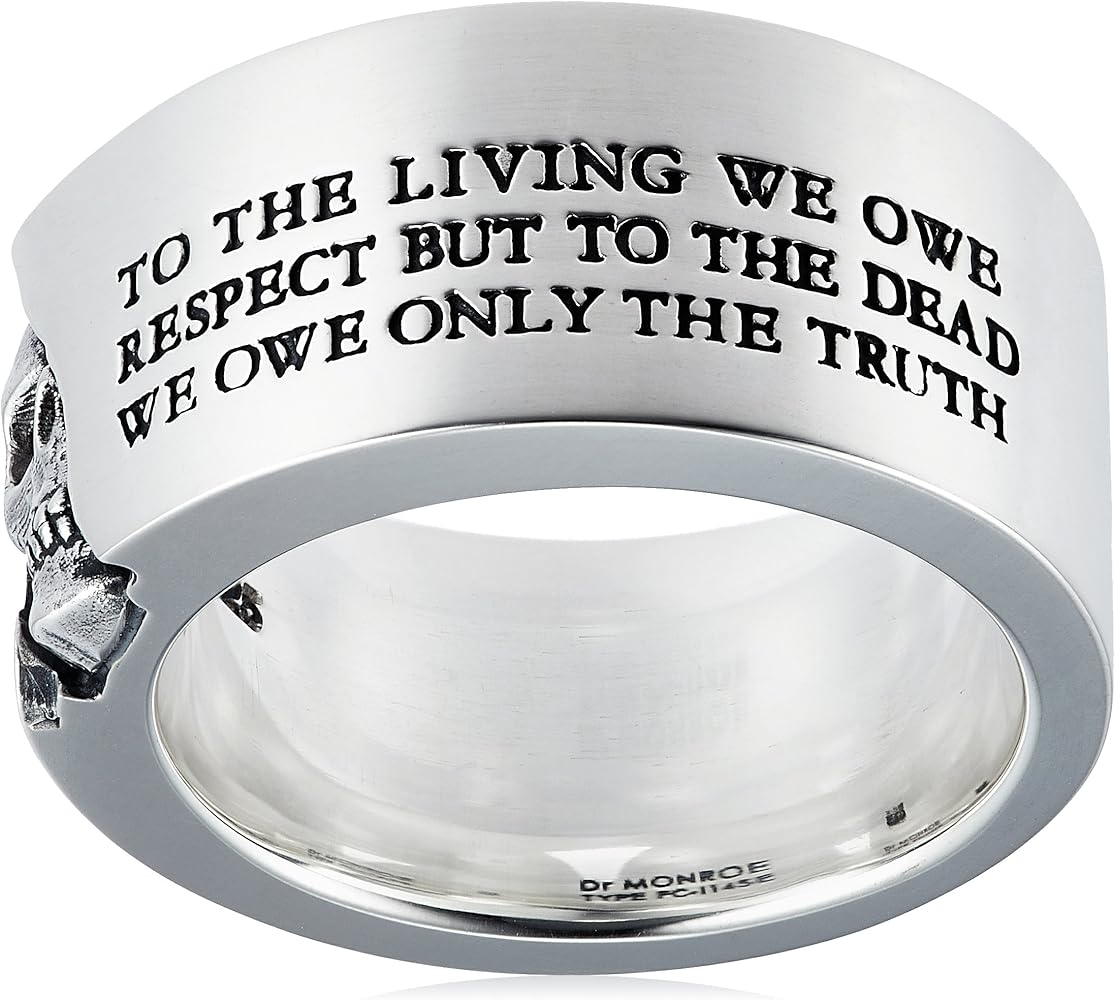 Amazon | [ドクターモンロー] Dr MONROE メッセージスカルリング