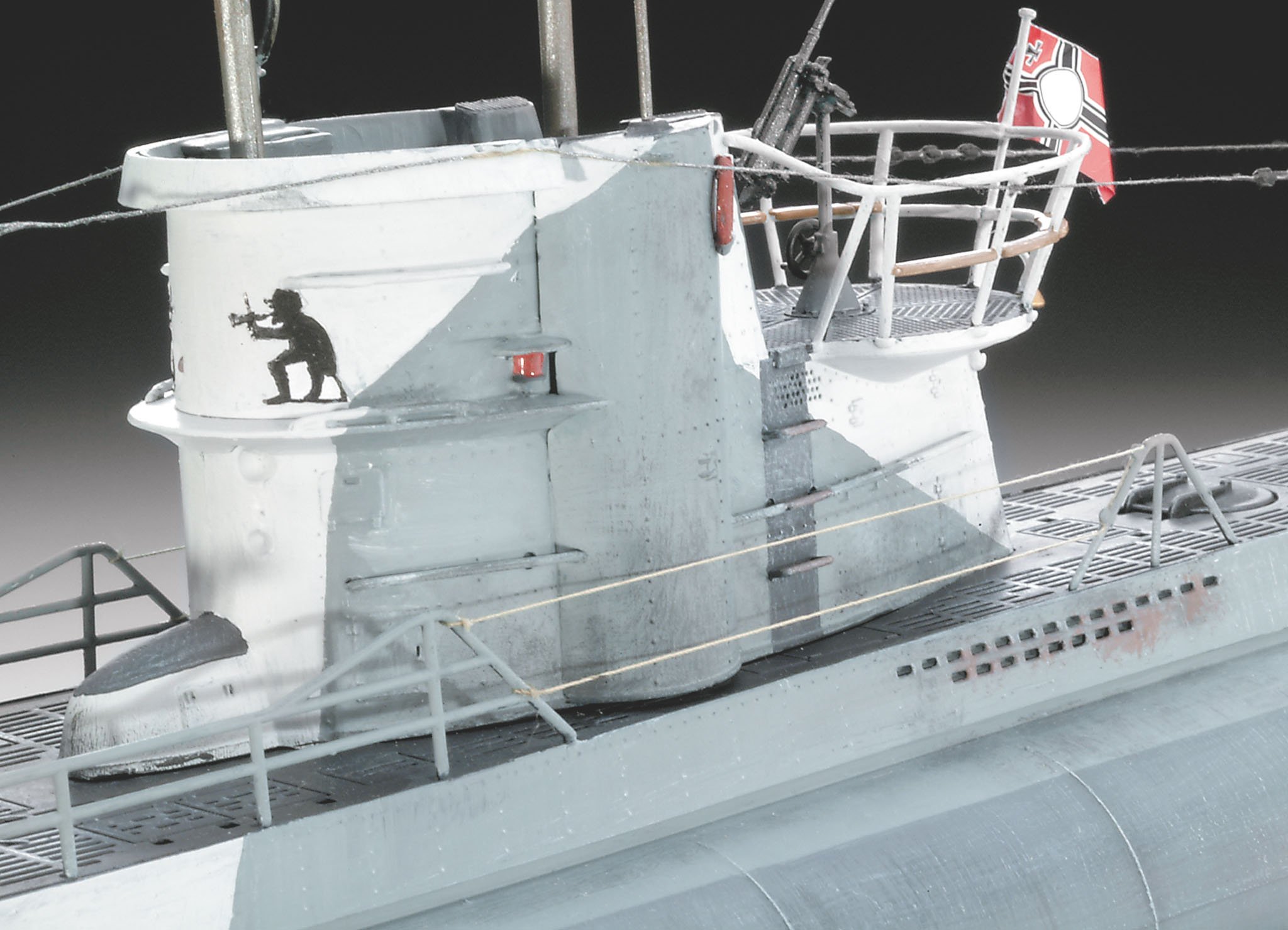 German U-Boat Type Viic (U552) Wolf Pack Submarine 1/72 Revell