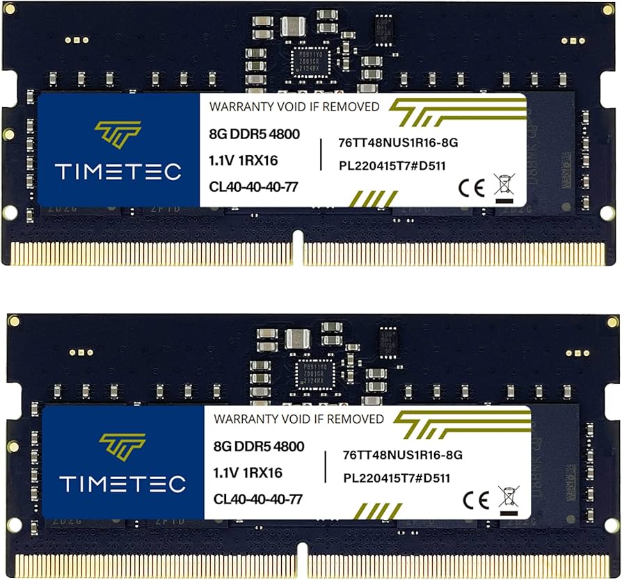 Amazon.co.jp: Timetec 16GB KIT(2x8GB) DDR5 4800MHz PC5-38400