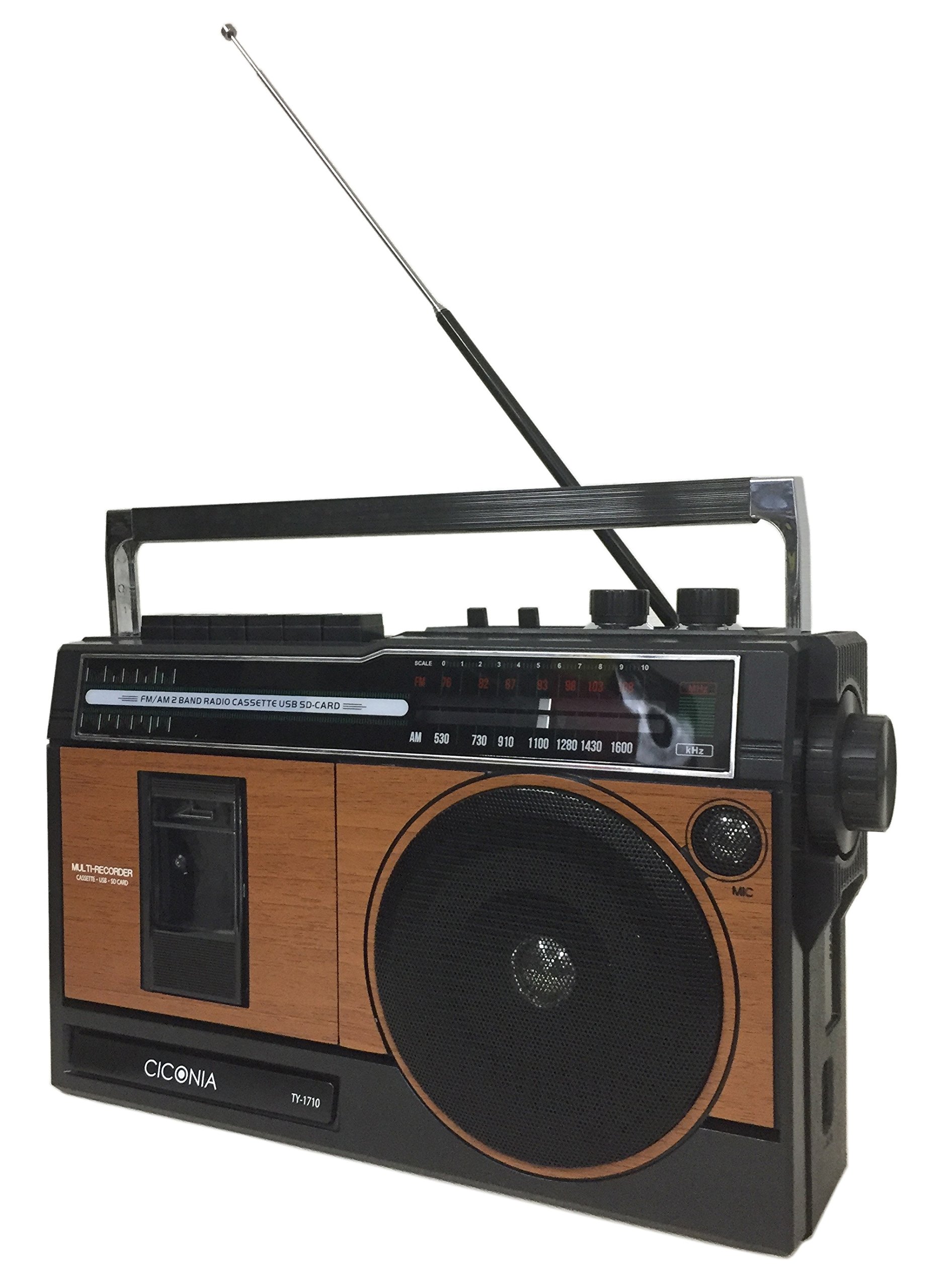 Amazon.co.jp: ラジカセ CICONIA TY-1710 ラジオ/カセットプレイヤー