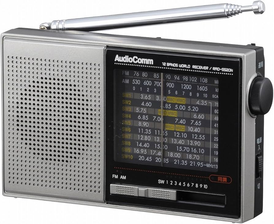 Amazon.co.jp: AudioComm AM/FM/SW ハンディ短波ラジオ [品番]07-7928