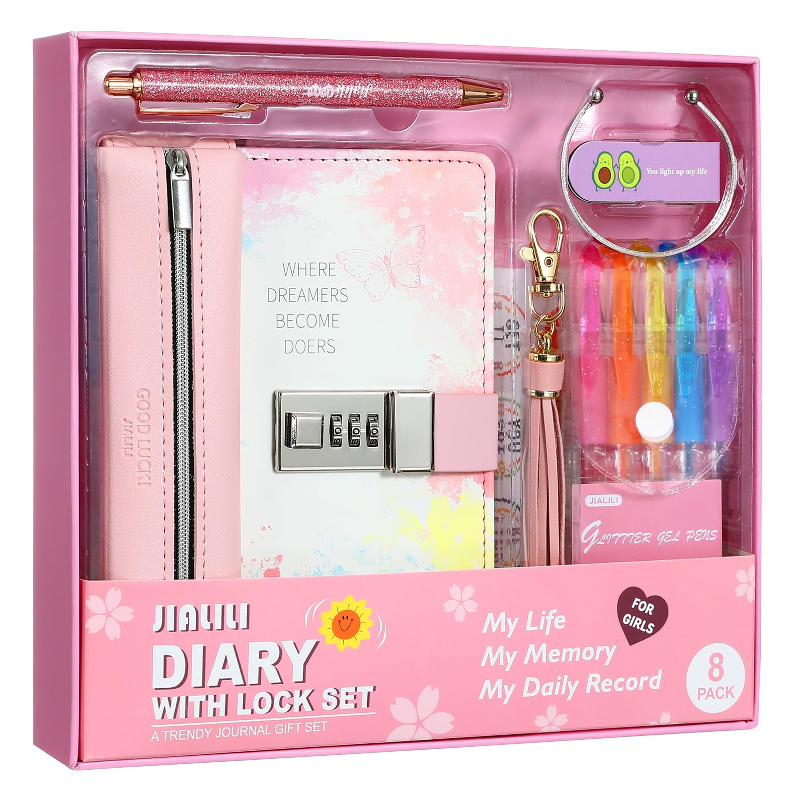 Amazon.com: JIALILI Diary with Lock for Girls, Birthday Gift Ideas
