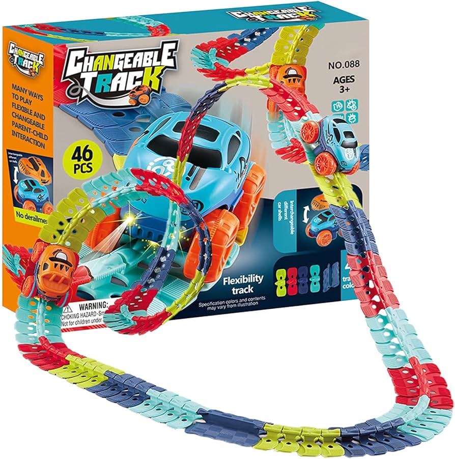 Amazon.co.jp: 無重力カートラックセット、おもちゃ 車 動く レール
