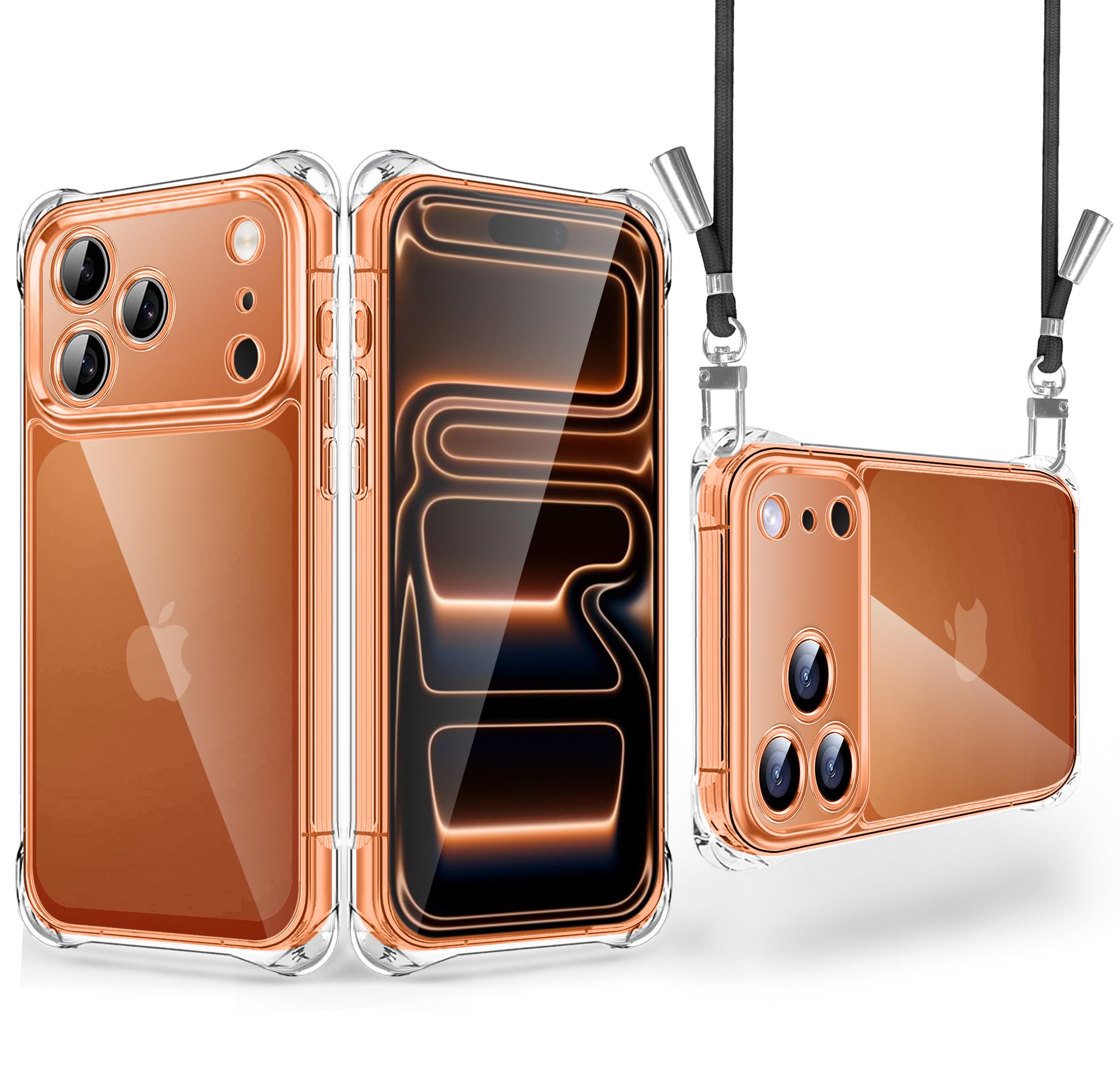 Amazon.co.jp: iPhone 17 Pro Max 用 ケース クリア ショルダー 調節