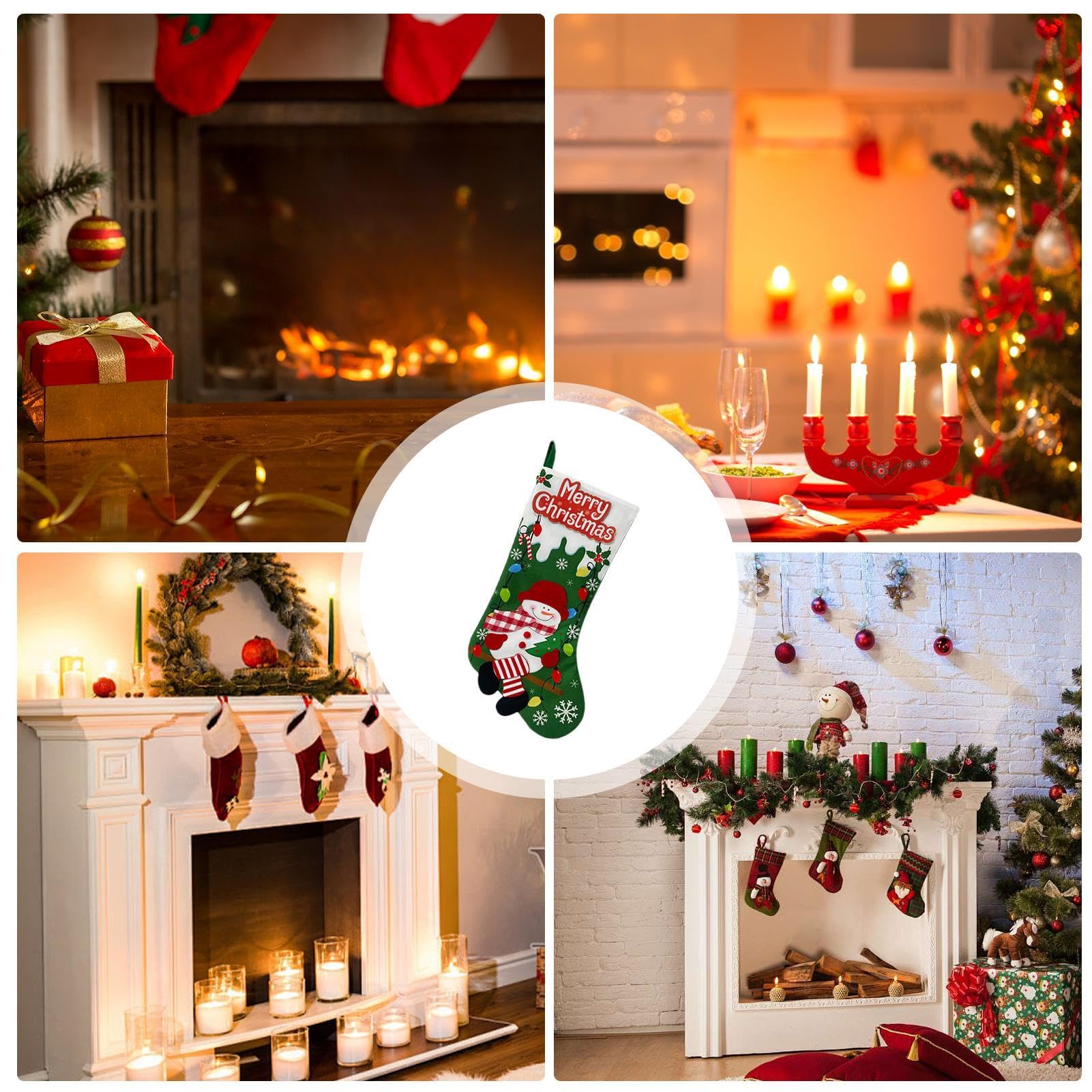 Amazon.co.jp: クリスマス用ストッキング - サンタ雪だるま