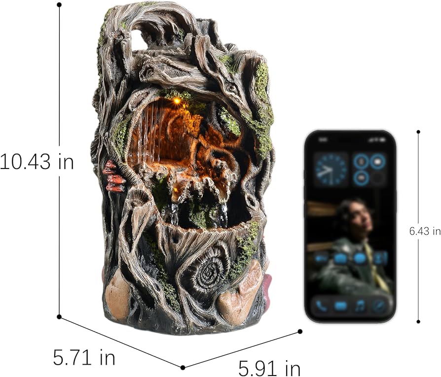 Amazon.com: MAOCHI Tabletop Water Fountain, Home Décor Soothing