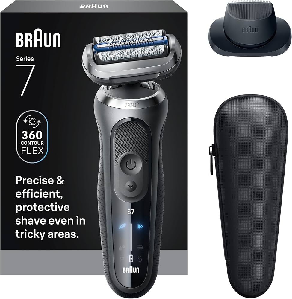 Amazon.com: Braun Electric Shaver for Men, Series 7 7120s, Wet