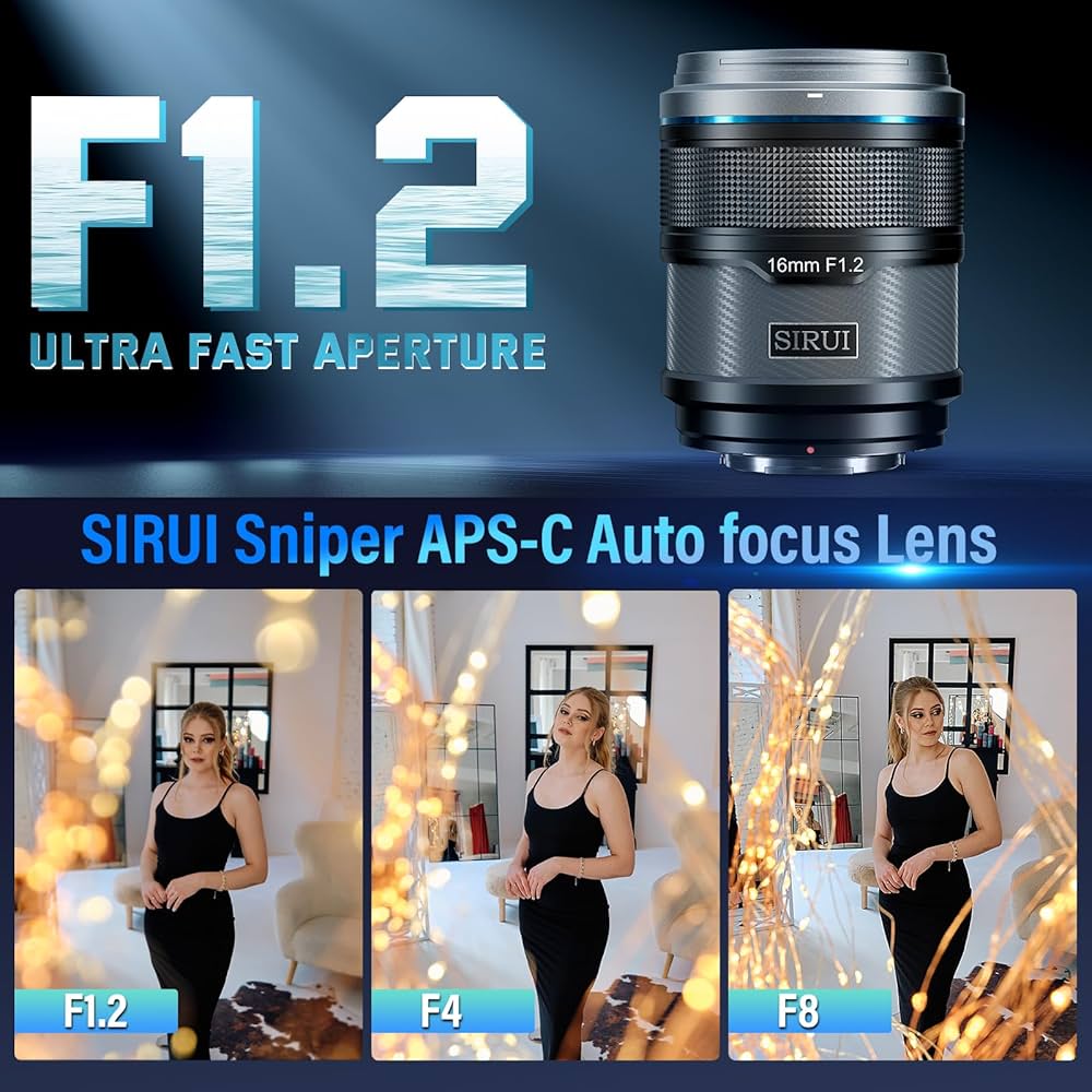 Amazon.co.jp: SIRUI Sniper 16mm オートフォーカスレンズ、F1.2 広角