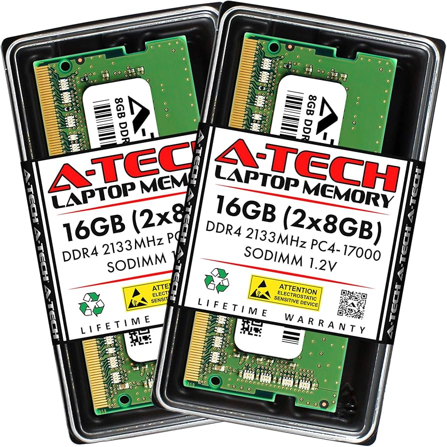 A-Tech 16GB (2x8GB) DDR4 2133 MHz SODIMM PC4-17000 (PC4-2133P
