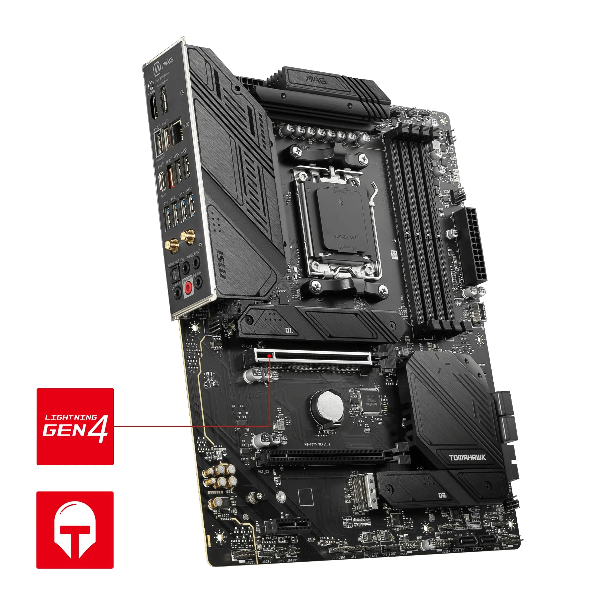Amazon.com: MSI MAG B650 Tomahawk WiFi AMD B650 Socket AM5 ATX