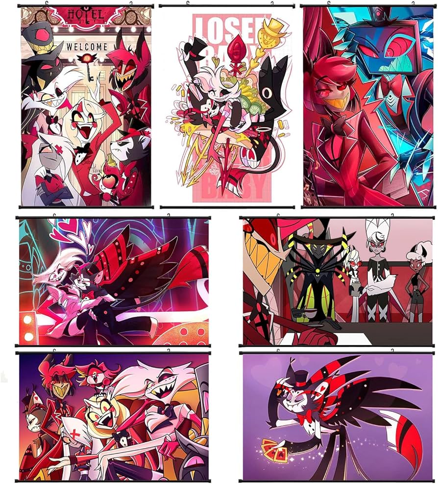 Amazon.co.jp: ハズビンホテル タペストリー ポスター アラスター 部屋