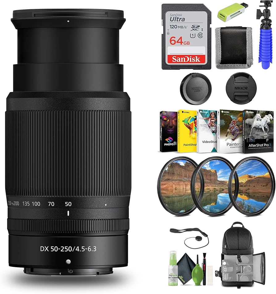 Amazon.com: Nikon NIKKOR Z DX 50-250mm f/4.5-6.3 VR Telephoto Zoom