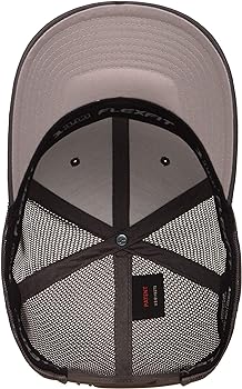 Flexfit Men's Melange Stretch Mesh Cap, Charcoal, One Size
