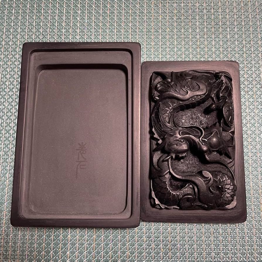 Amazon.co.jp: 硯 龍彫刻 ドラゴン 韓国製 : 文房具・オフィス用品