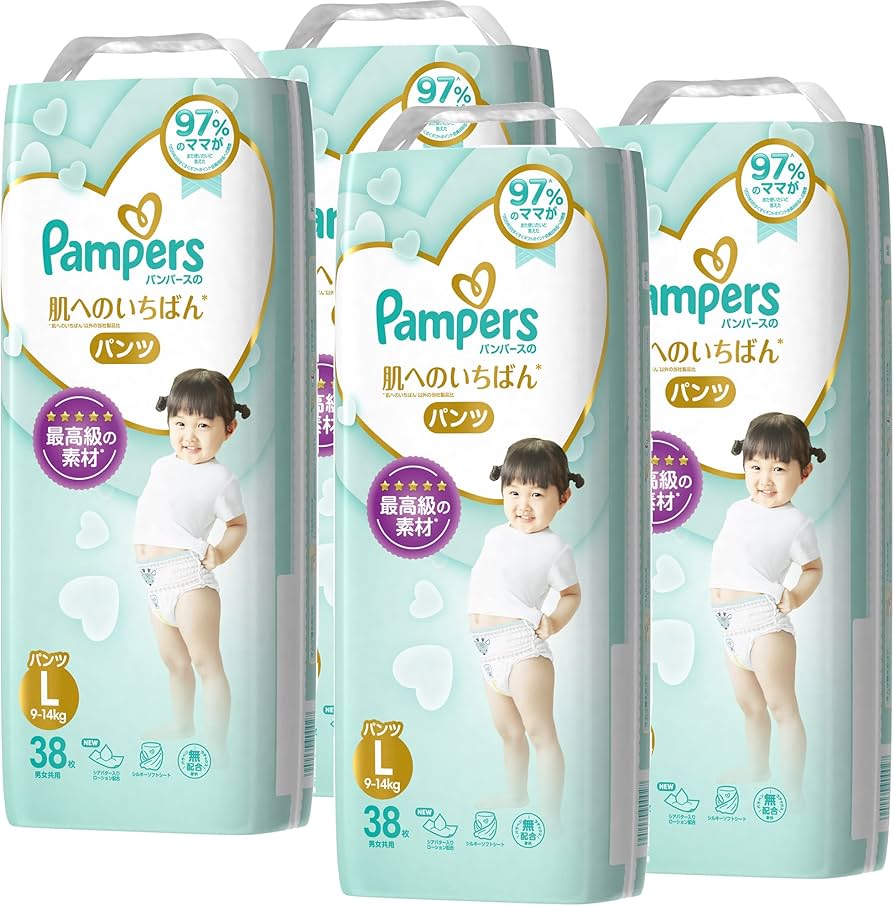 Amazon | 【ケース販売】パンパース オムツ パンツ 肌へのいちばん L(9