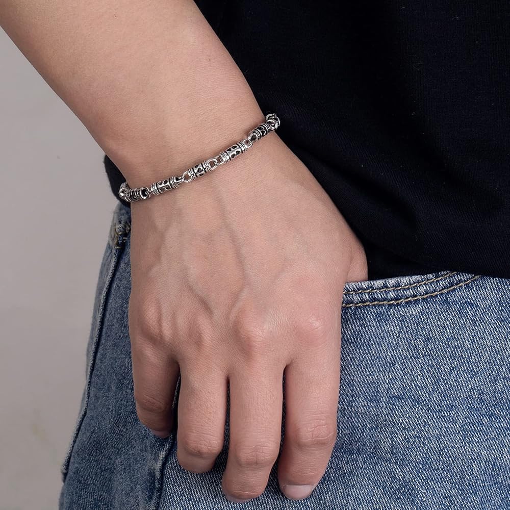 Amazon | H&Beautimer純正925スターリングシルバーブレスレット-0.18